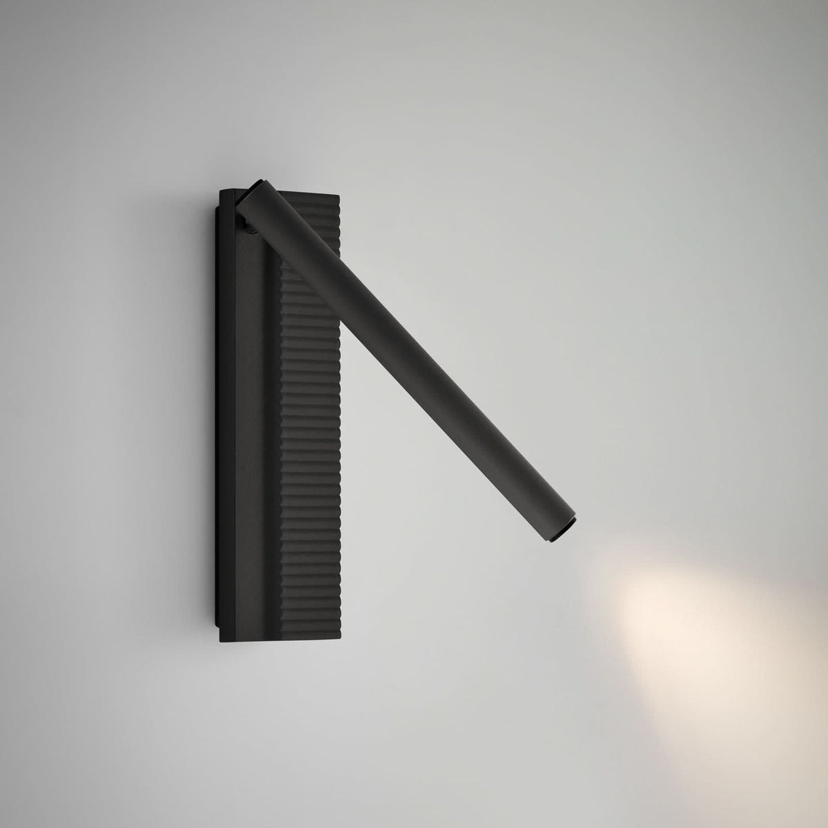 Applique murale LED Arid A/02 en aluminium, noir, hauteur 20 cm