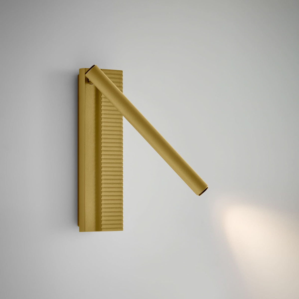 Applique murale LED Arid A/02 en aluminium, jaune, hauteur 20 cm
