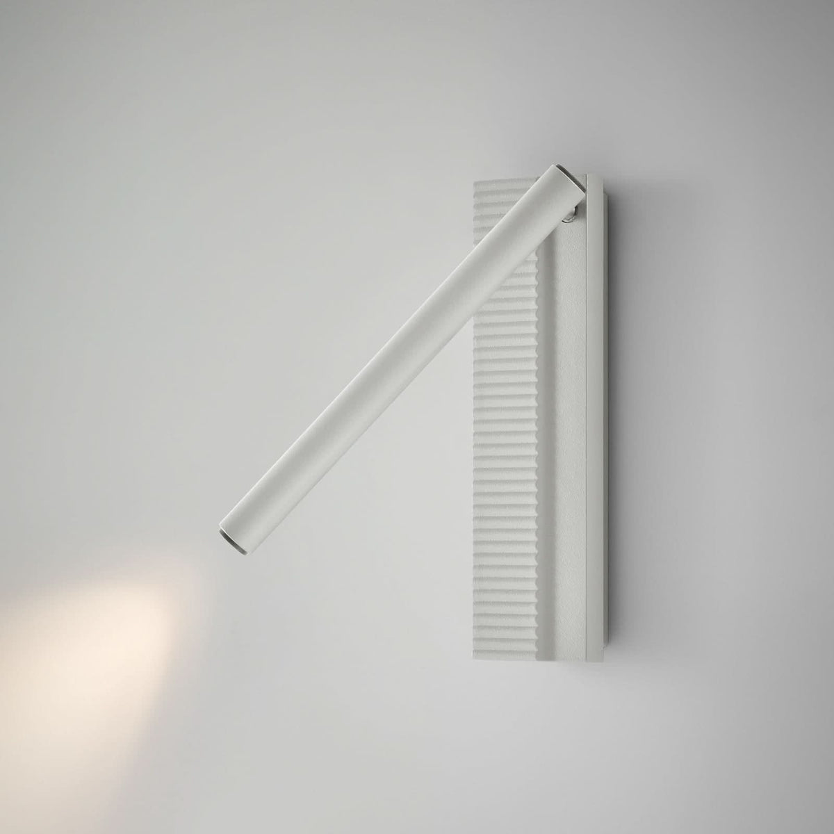 Applique murale LED Arid A/03 en aluminium, blanc, hauteur 20 cm