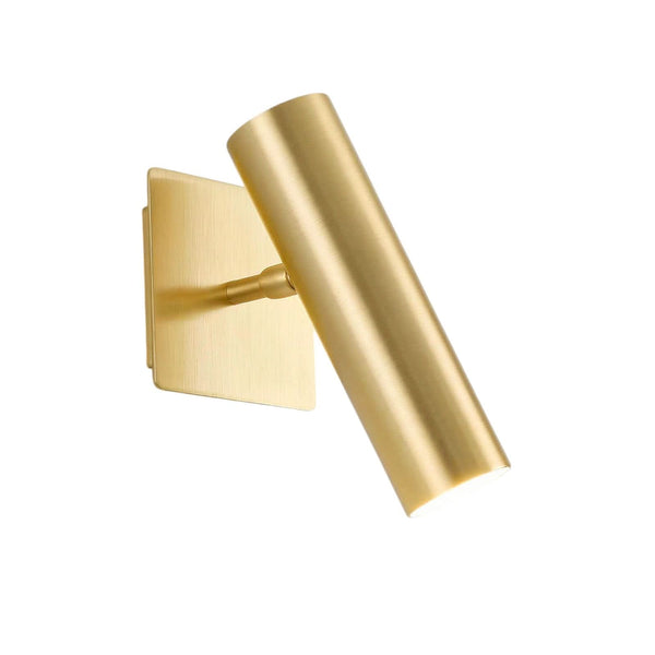 Applique murale 7540 en laiton, hauteur 20 cm, laiton satiné