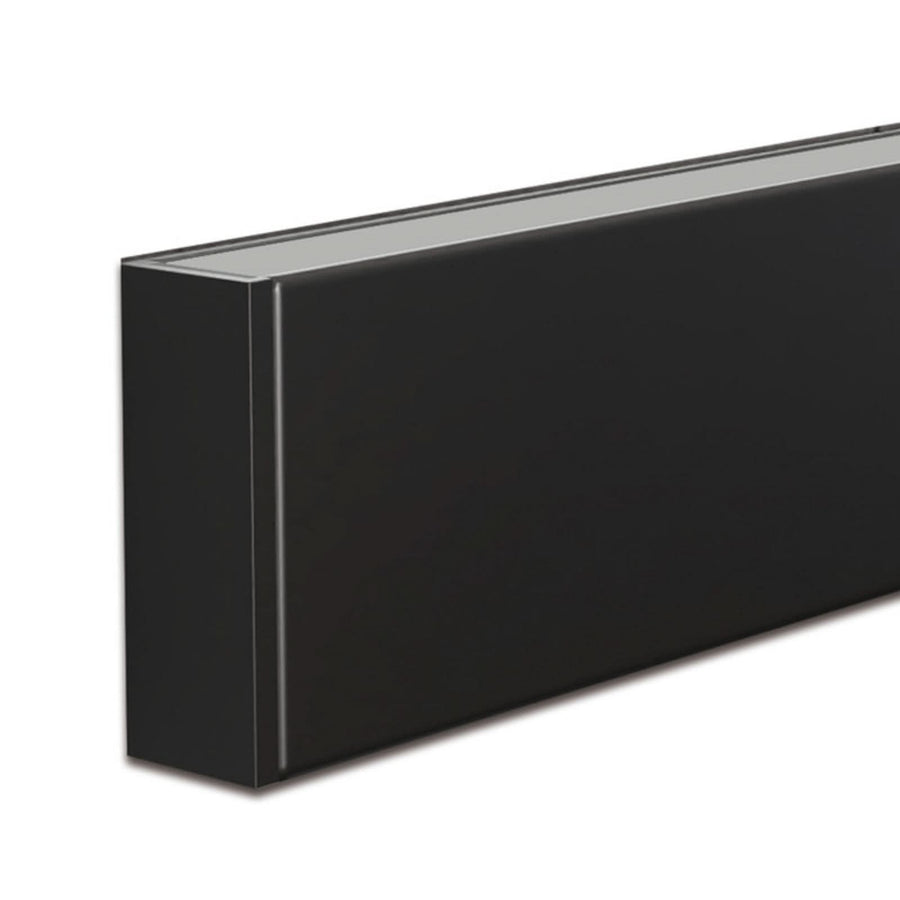 Applique murale LED Intero-line en aluminium, noir, hauteur 7,2 cm, 16,8 W