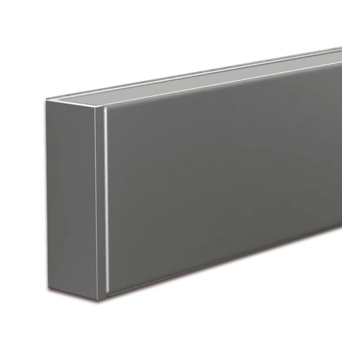 Applique murale LED Intero-line en aluminium, acier inoxydable, hauteur 7,2 cm, 16,8 W