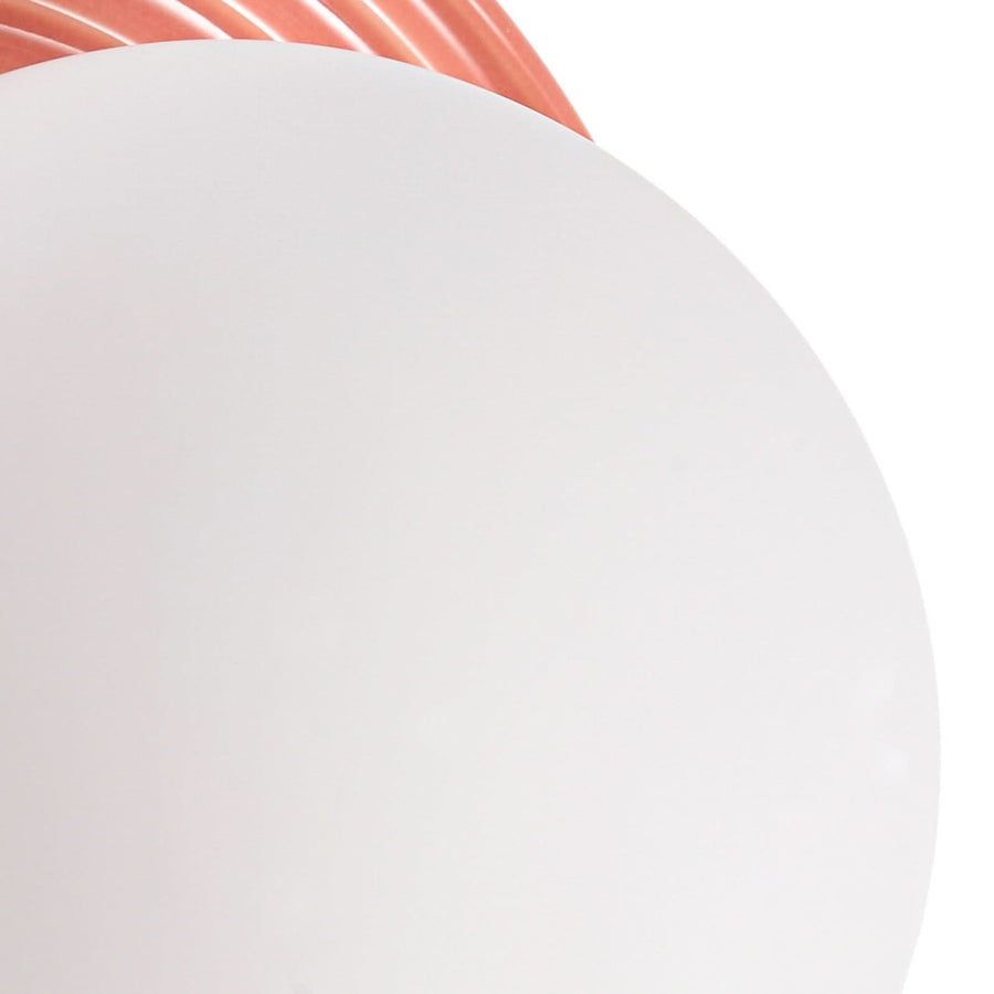 Applique murale Harriet en verre, orange et blanc, Ø 22 cm