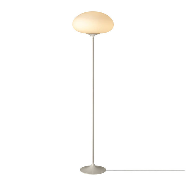 Lampadaire Stemlite en verre, gris et blanc, hauteur 150 cm
