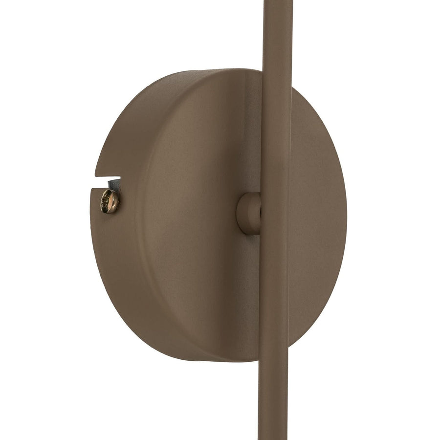 Applique murale Cambridge en verre, beige mat et blanc satiné, hauteur 34 cm