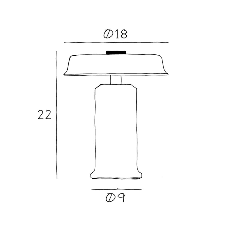 Lampe à poser d'extérieur LED Trip No. 2 en verre, vert foncé marbré et ambre brillant, Ø 18 cm, IP44
