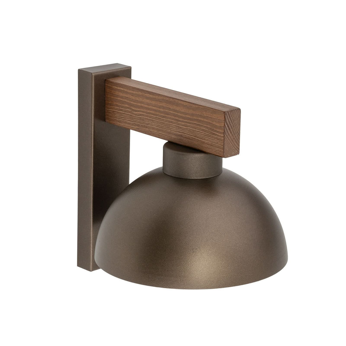 Applique murale Oslo en bois, marron, hauteur 20 cm