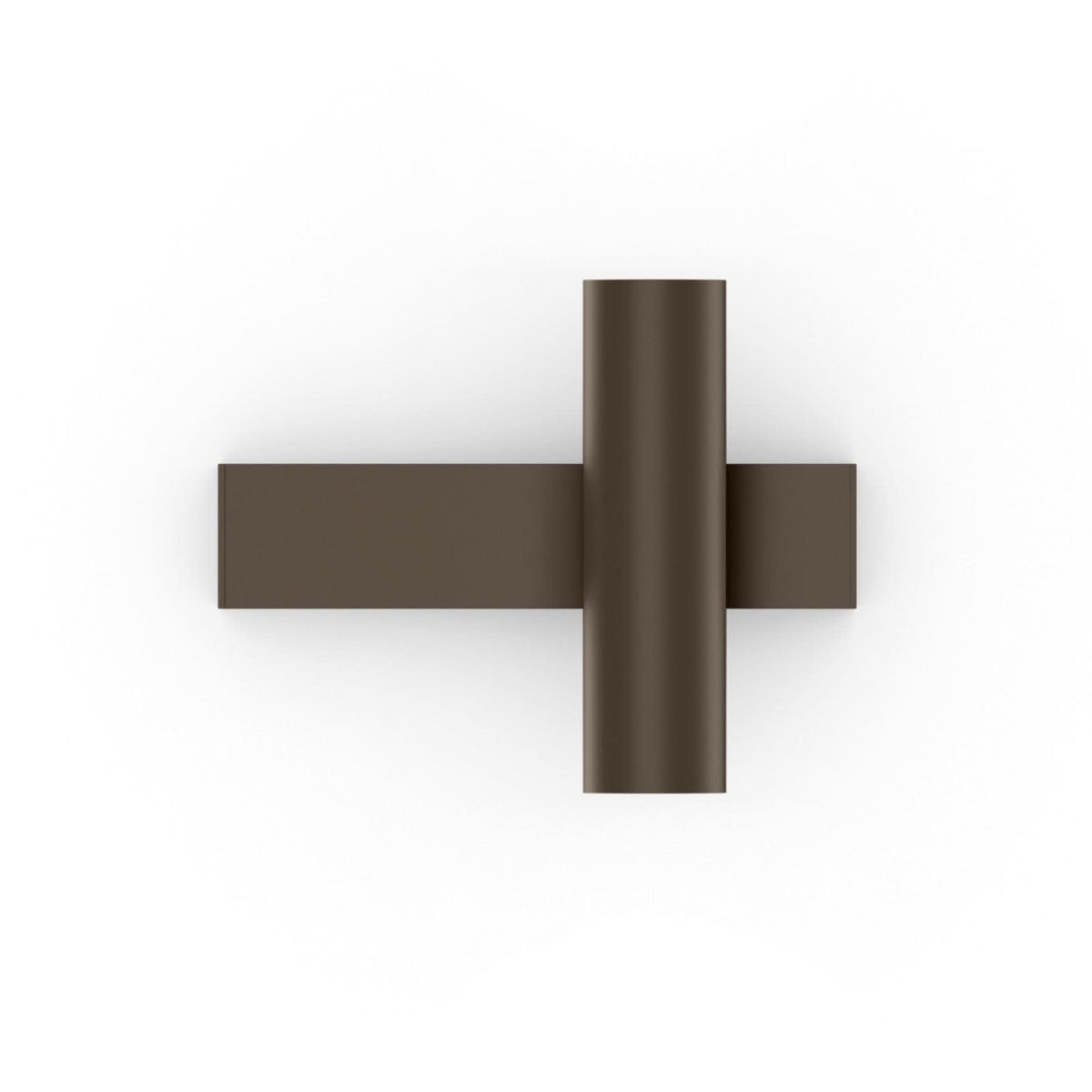 Applique murale LED Ceno 2.0 en aluminium, bronze, Ø 3,5 cm