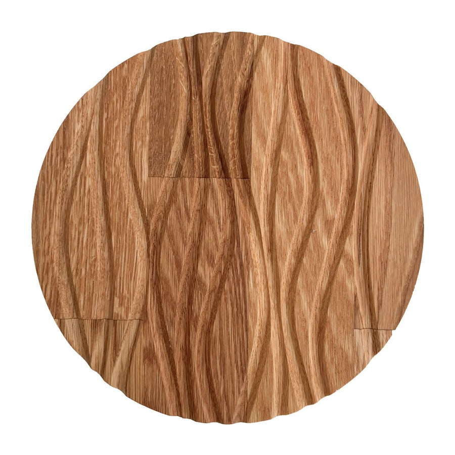 Applique murale LED Atacama en bois, Ø 19 cm, IP44