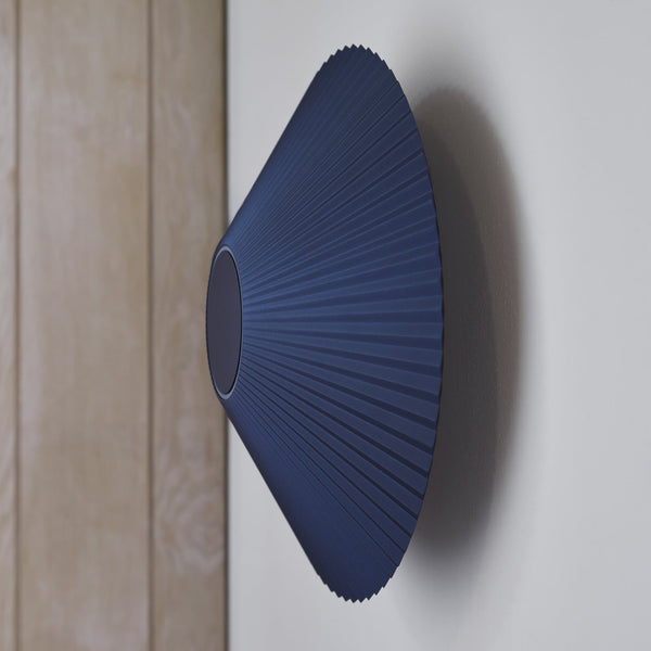 Applique murale LED Ballerina en aluminium, bleu foncé, Ø 35 cm