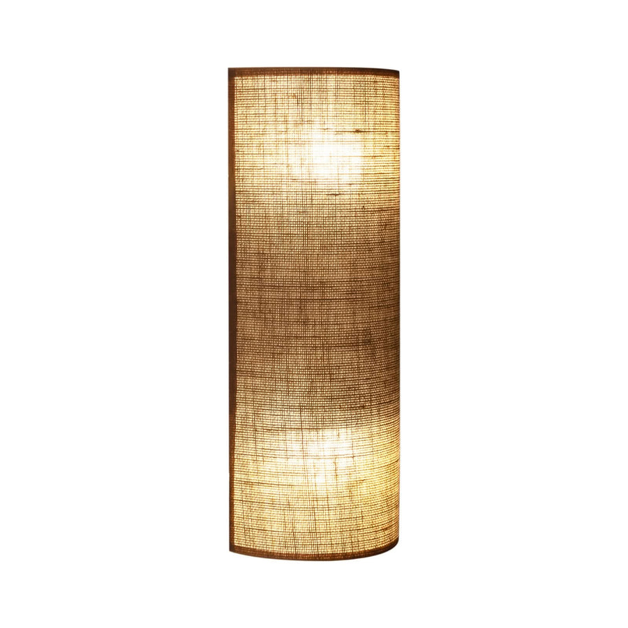 Applique murale Nature en tissu, marron, 2 lumières, hauteur 40 cm