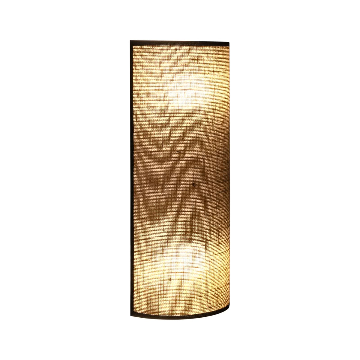 Applique murale Nature en tissu, marron et noir, 2 lumières, hauteur 40 cm
