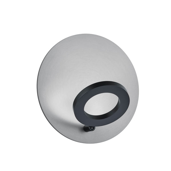 Applique murale LED Meggi en aluminium, nickel mat, Ø 30 cm