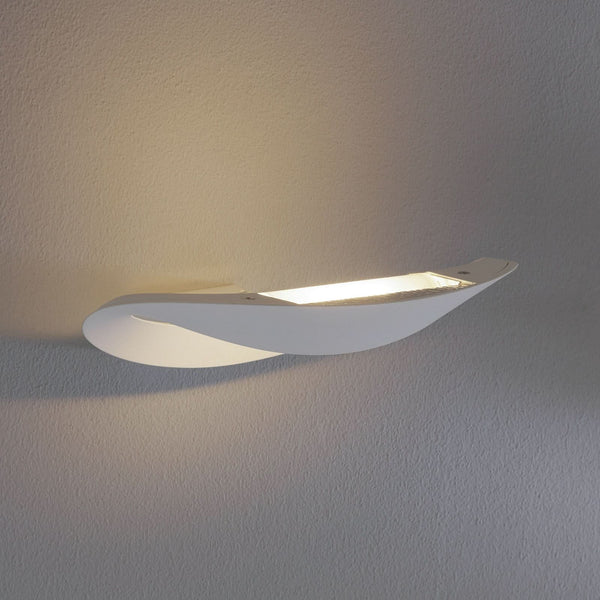 Applique murale Mesmeri en aluminium, blanc, hauteur 7,9 cm