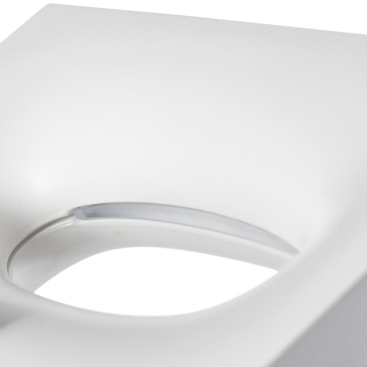 Applique murale LED Melete en aluminium, blanc, hauteur 5,5 cm