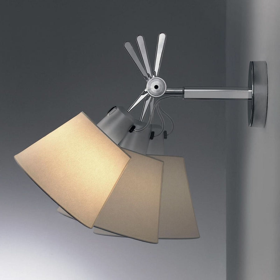 Applique murale Tolomeo 18 Diffusore en papier, crème, hauteur 32,6 cm