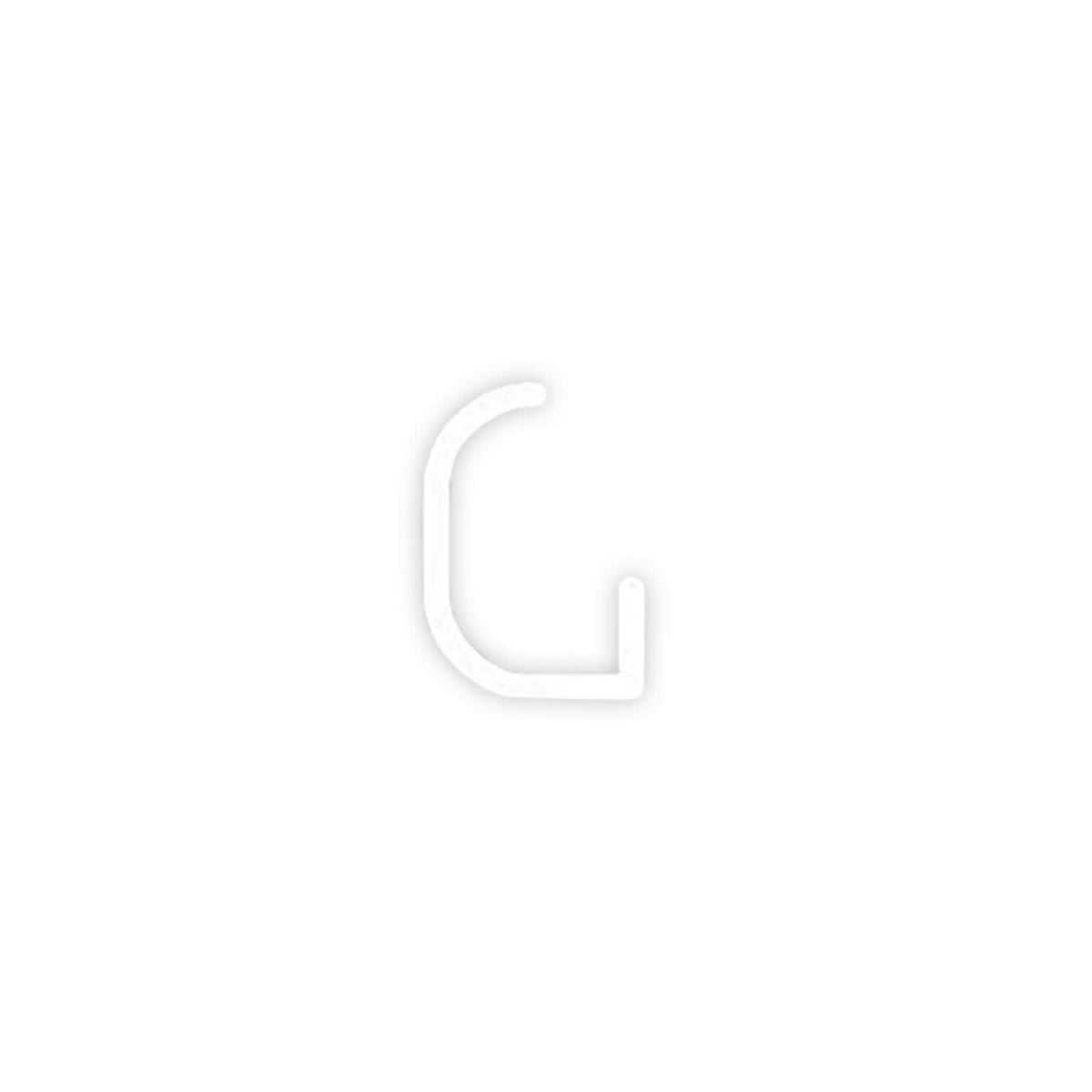 Applique murale LED Alphabet en aluminium, blanc, hauteur 95 cm, 3000 K, 21 W, largeur 65 cm