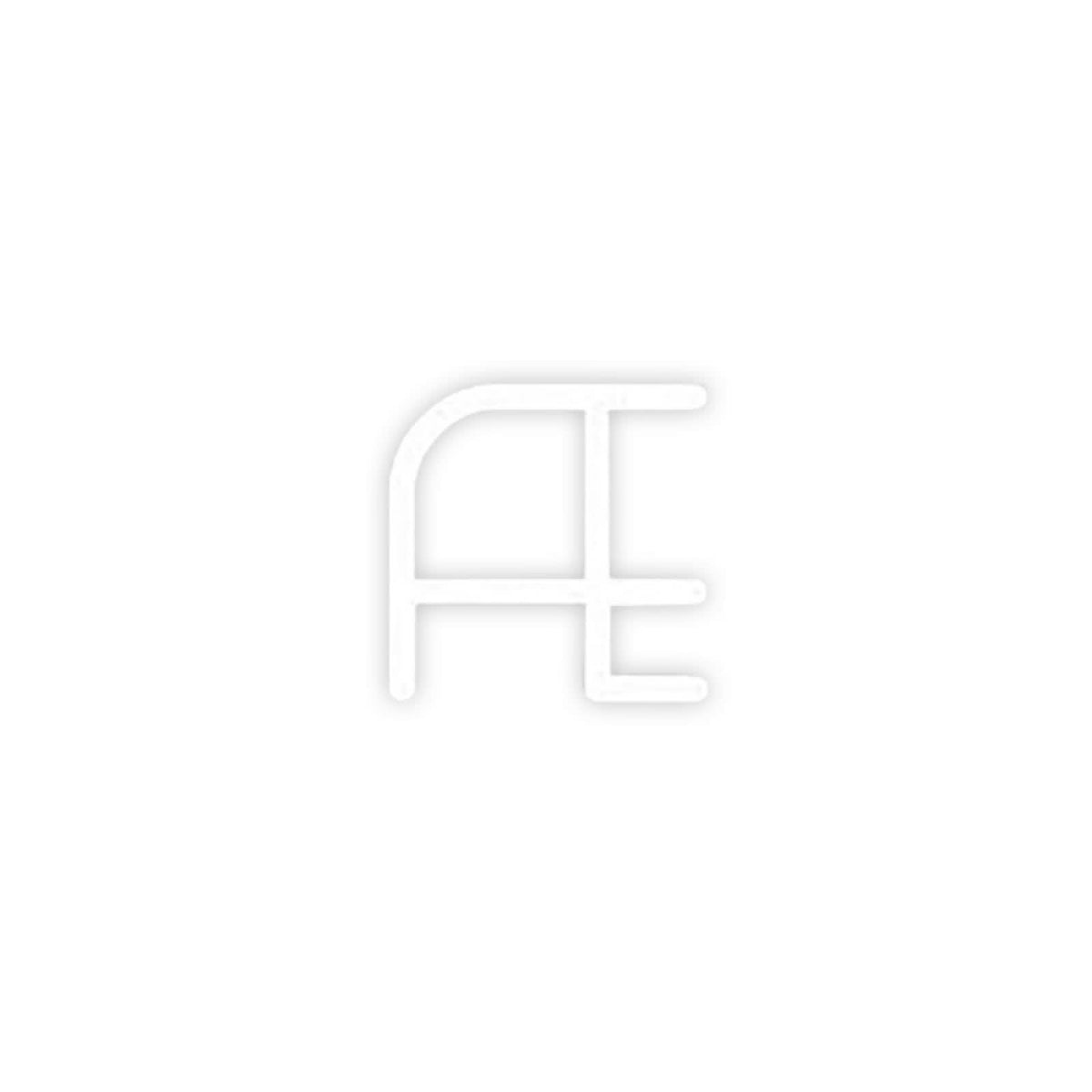 Applique murale LED Alphabet en aluminium, blanc, hauteur 95 cm, 3000 K, 42 W