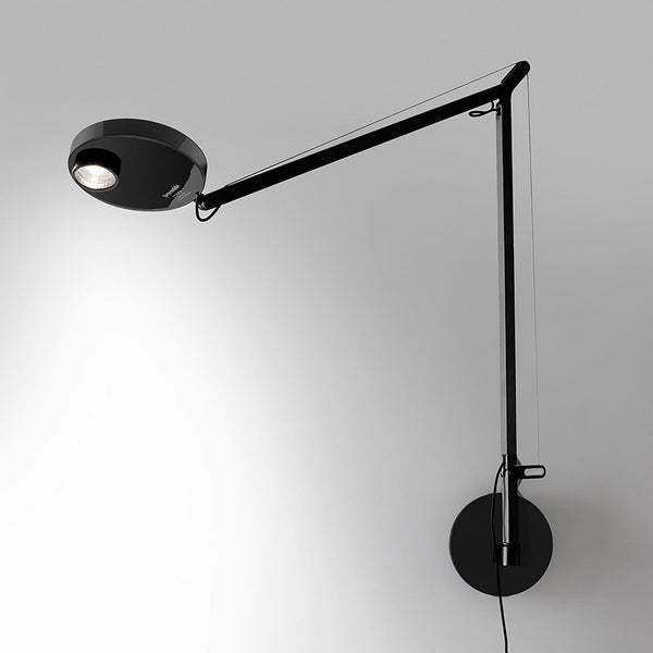 Applique murale LED Demetra Professional en aluminium, noir, hauteur 63,7 cm, 3000 K, 9,4 W, modèle 2