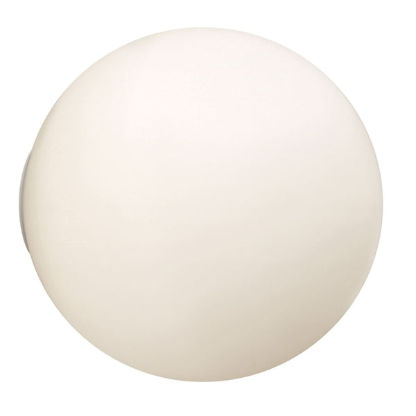Applique murale Dioscuri en verre, blanc, Ø 35 cm, IP65