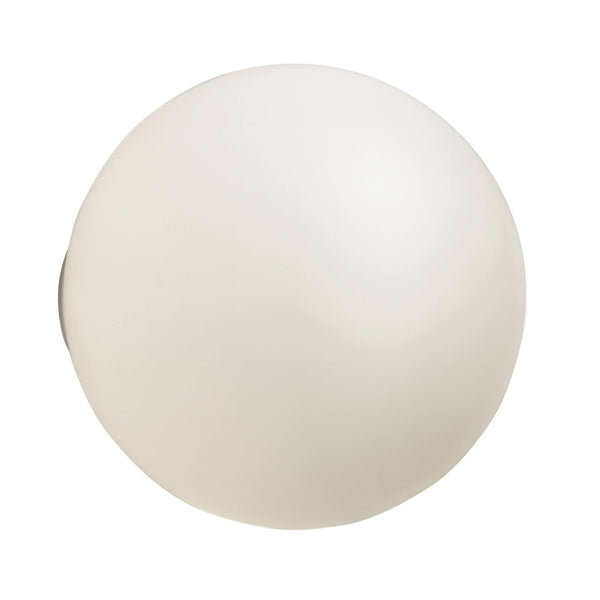Applique murale Dioscuri en verre, blanc, Ø 42 cm, IP65