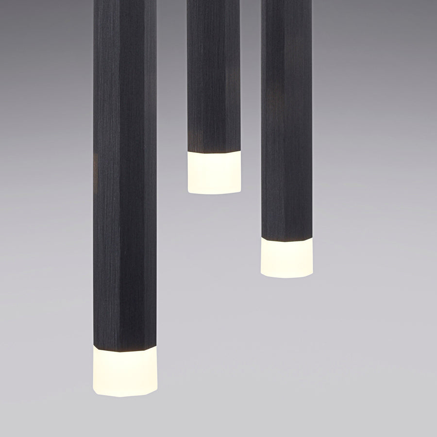 Suspension Bruno noire, H 55 cm