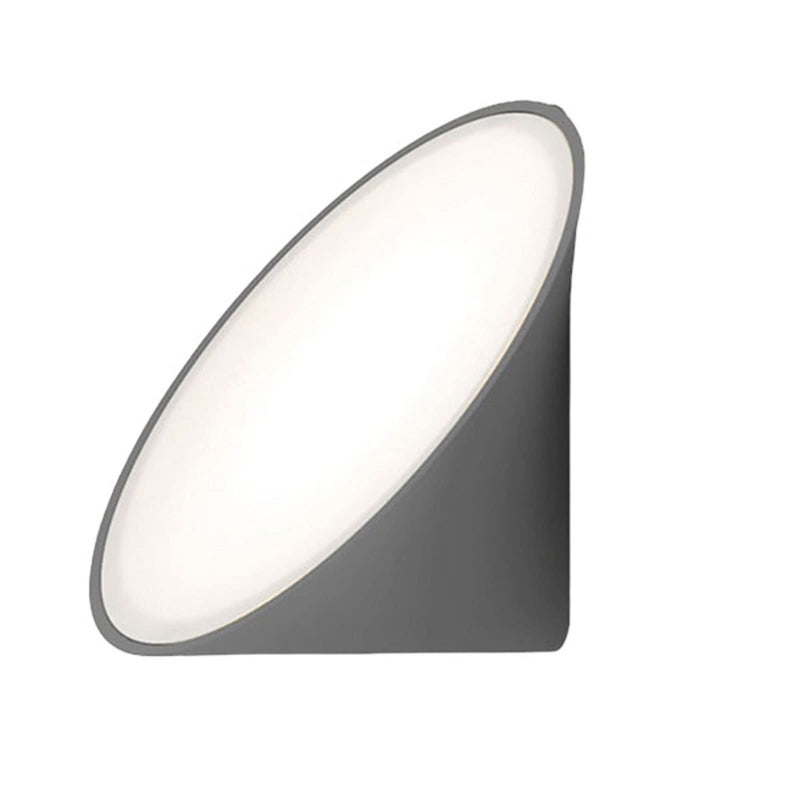 Applique murale LED Axolight Orchid en aluminium, gris foncé, Ø 20 cm