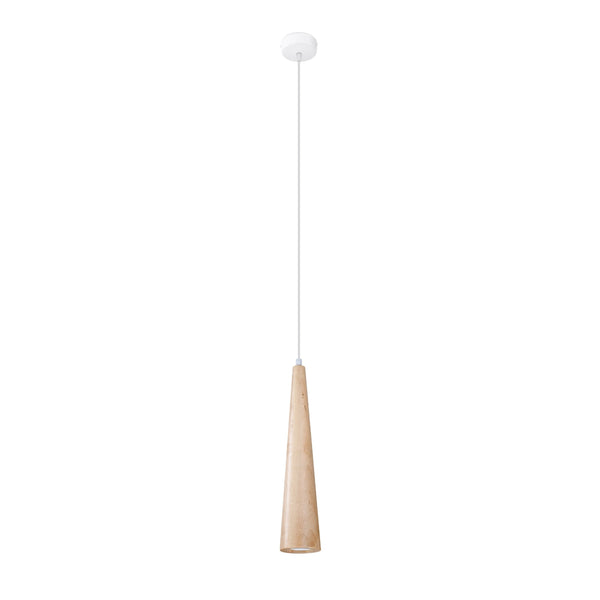 Lampe suspendue SULA 1 en bois naturel