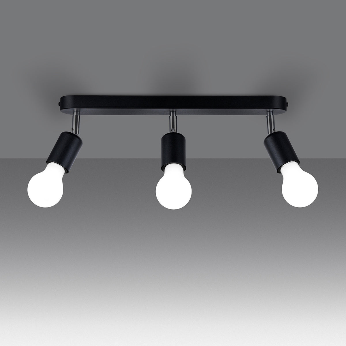 Plafonnier FORNES 3 noir