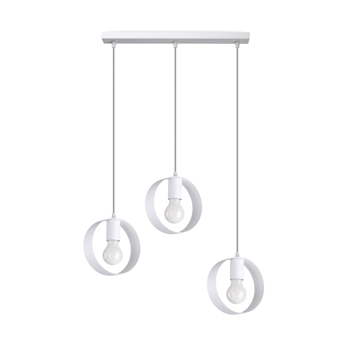 Lampe pendante TITRAN 3 blanche