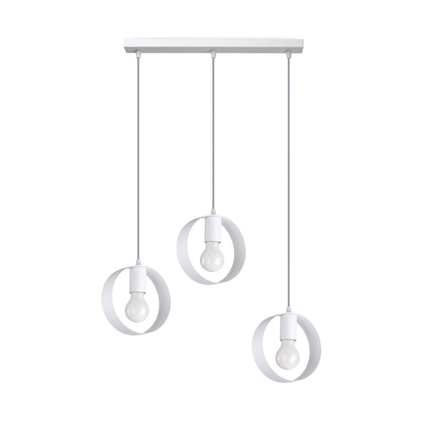 Lampe pendante TITRAN 3 blanche