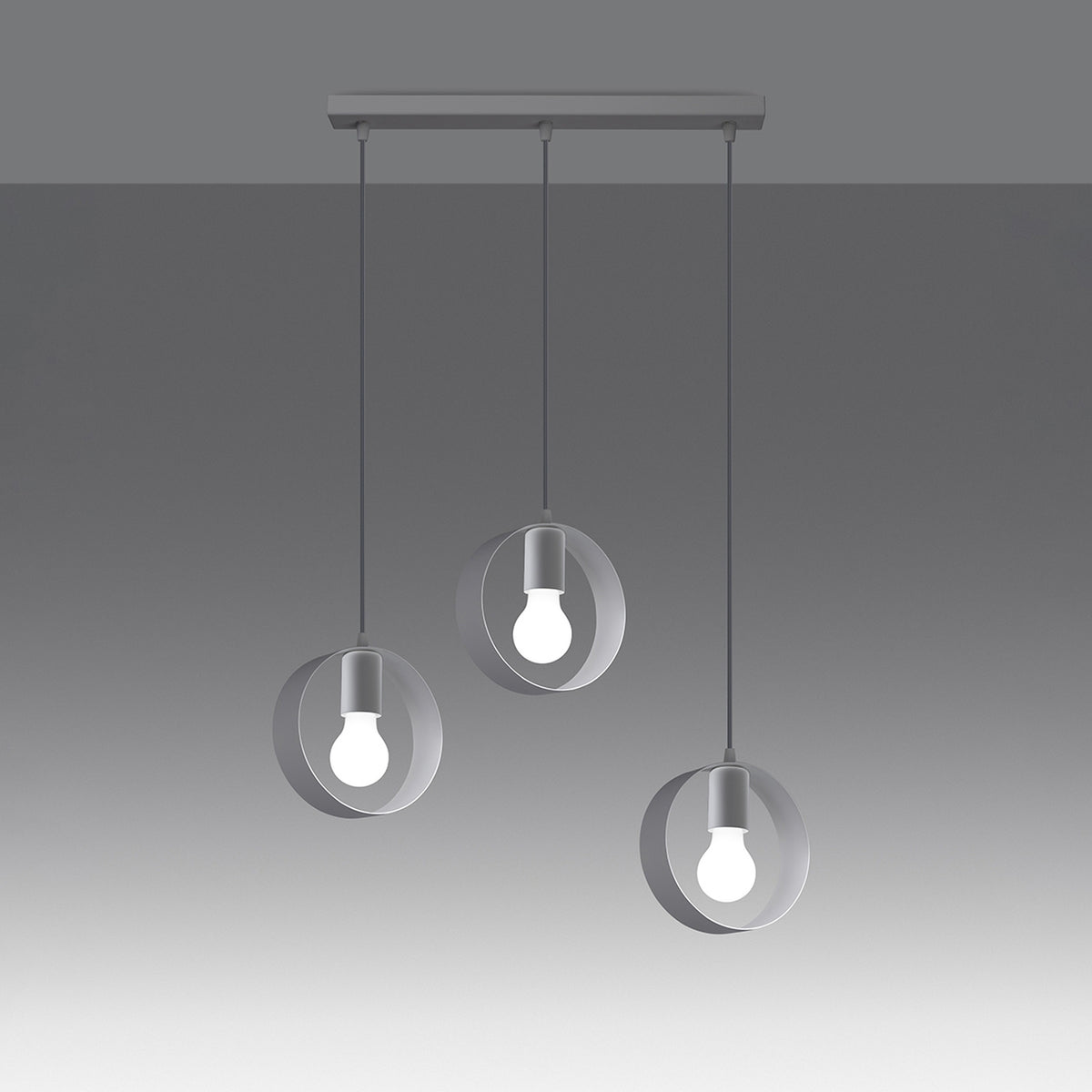 Lampe pendante TITRAN 3 blanche