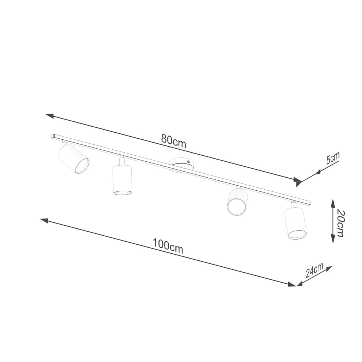 Plafonnier LEMMI 4L