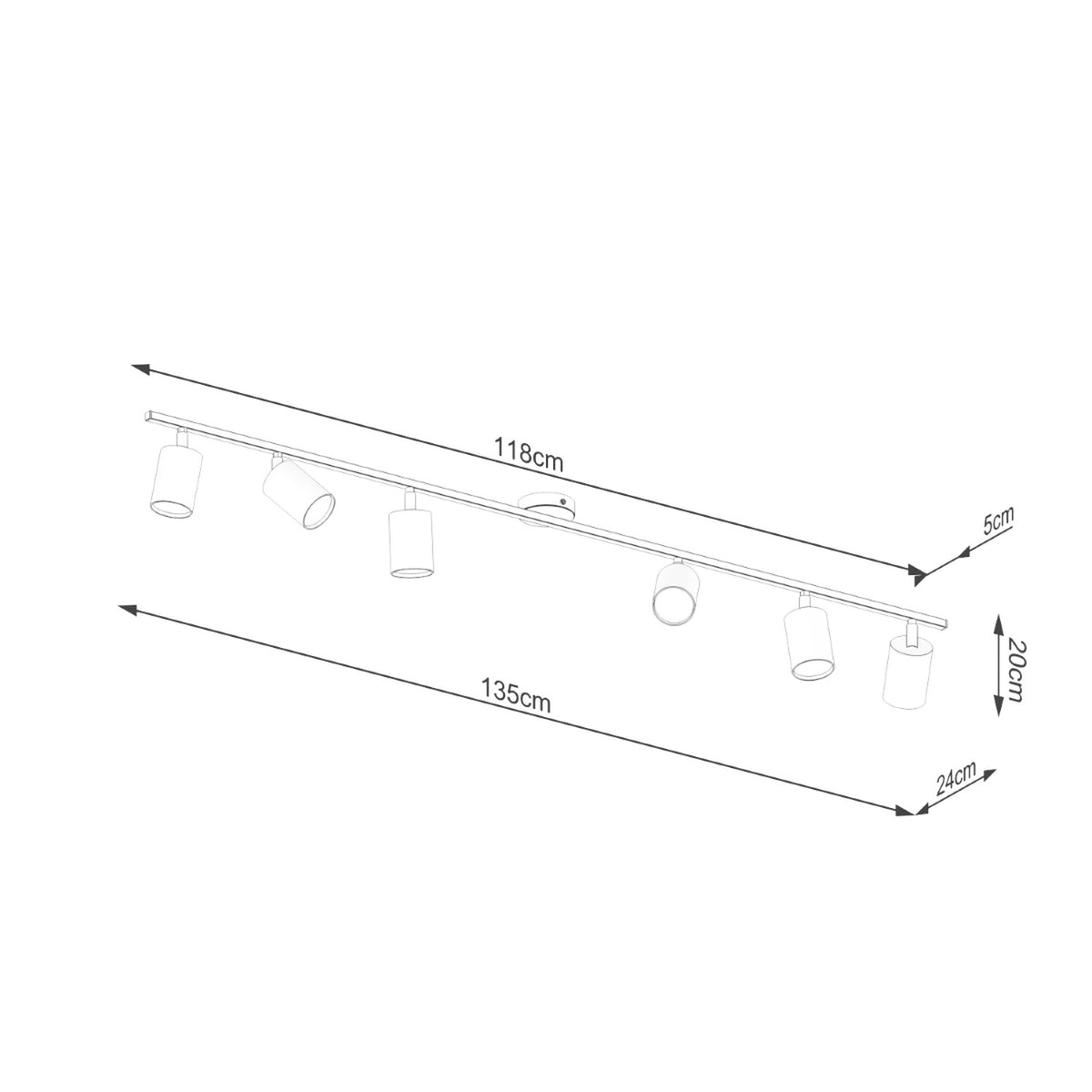 Plafonnier LEMMI 6L