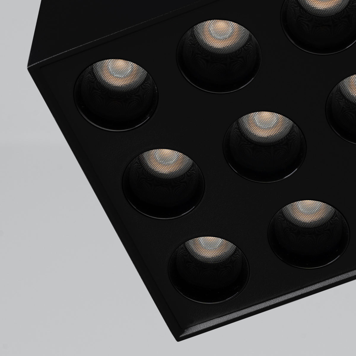 Plafonnier OZZY noir LED