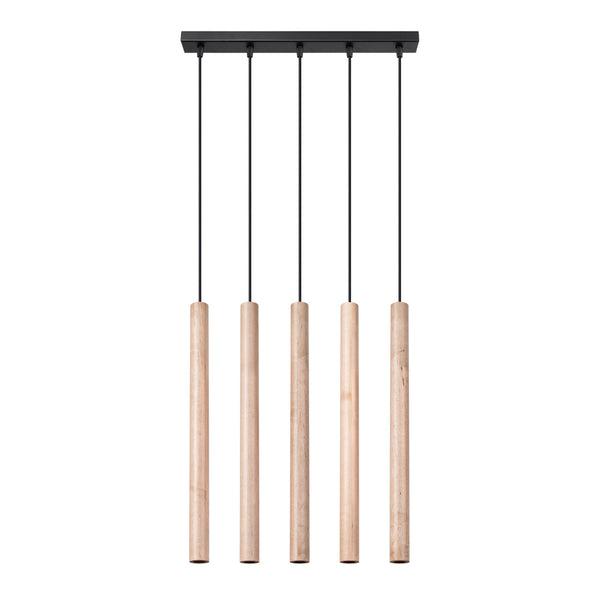 Lampe suspendue PASTELO 5L bois