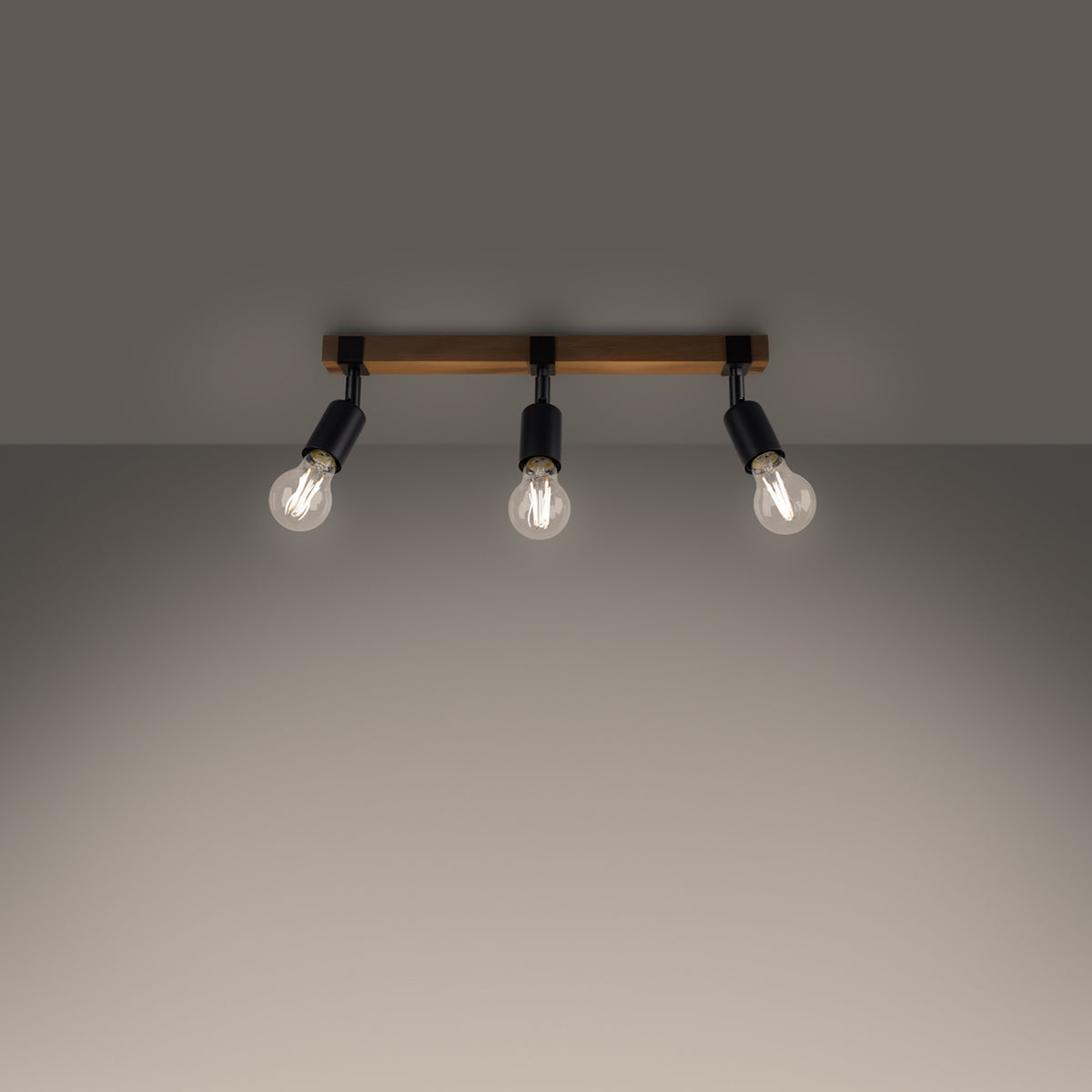 Plafonnier ZUCA 3 noir