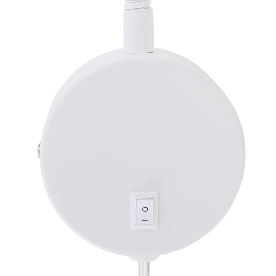 Applique murale Tusa en métal, blanc, hauteur 45 cm