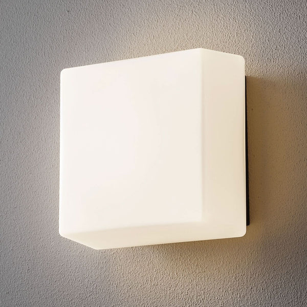 Applique d'extérieur LED 38300 21x21 en aluminium, blanc et graphite, hauteur 21 cm, IP44