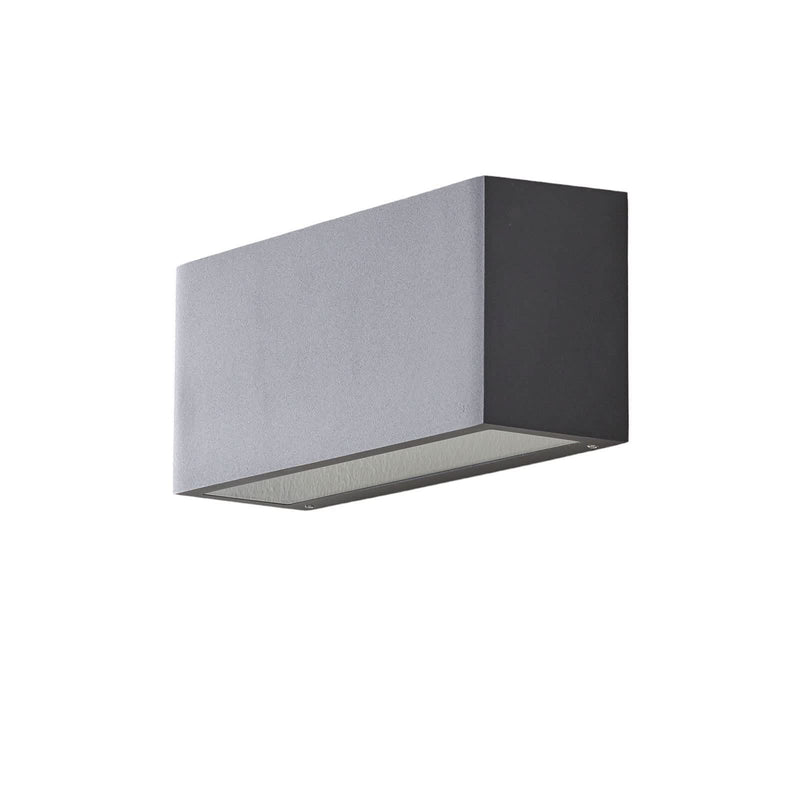 Applique murale LED 50146 3.000K Dali en verre, noir, hauteur 11 cm