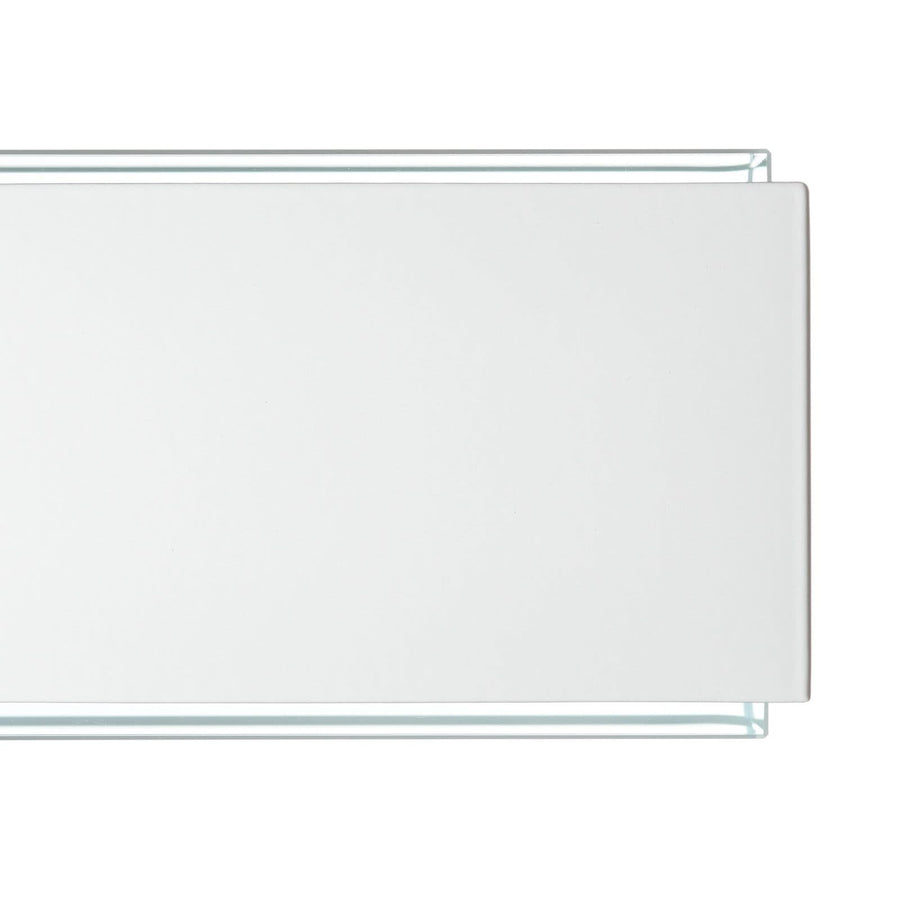 Applique murale LED 12278 3.000K 30 en verre, blanc, hauteur 6,3 cm