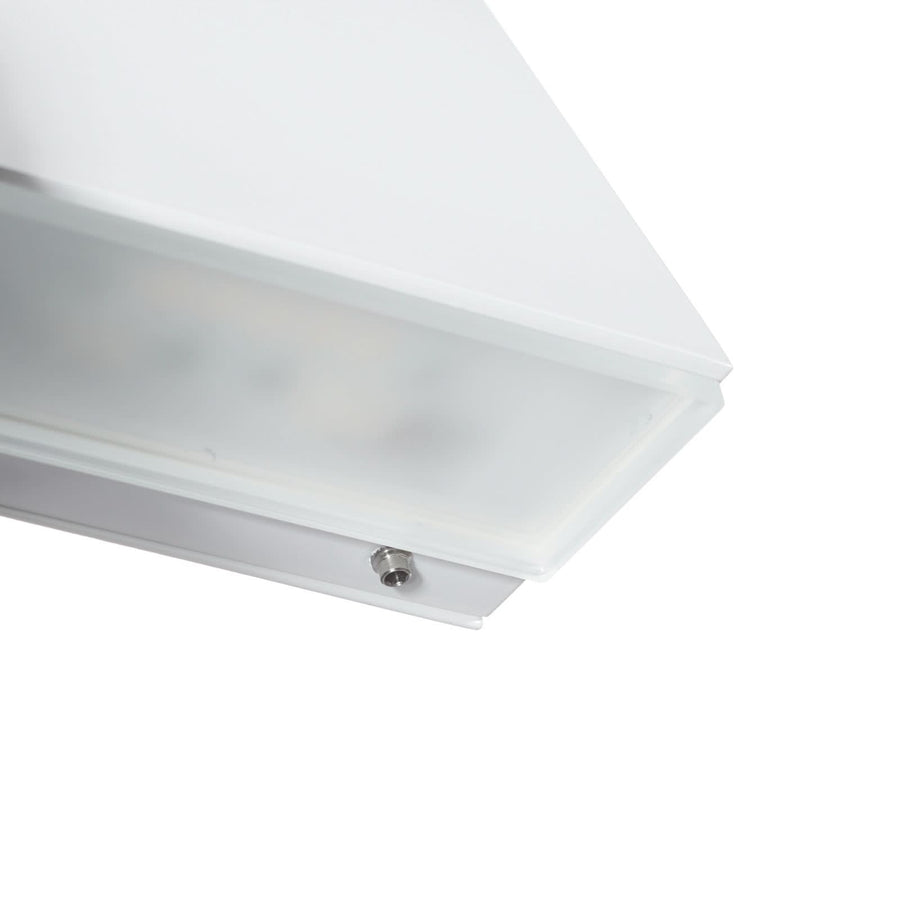 Applique murale LED 50071 en verre, blanc, hauteur 10 cm