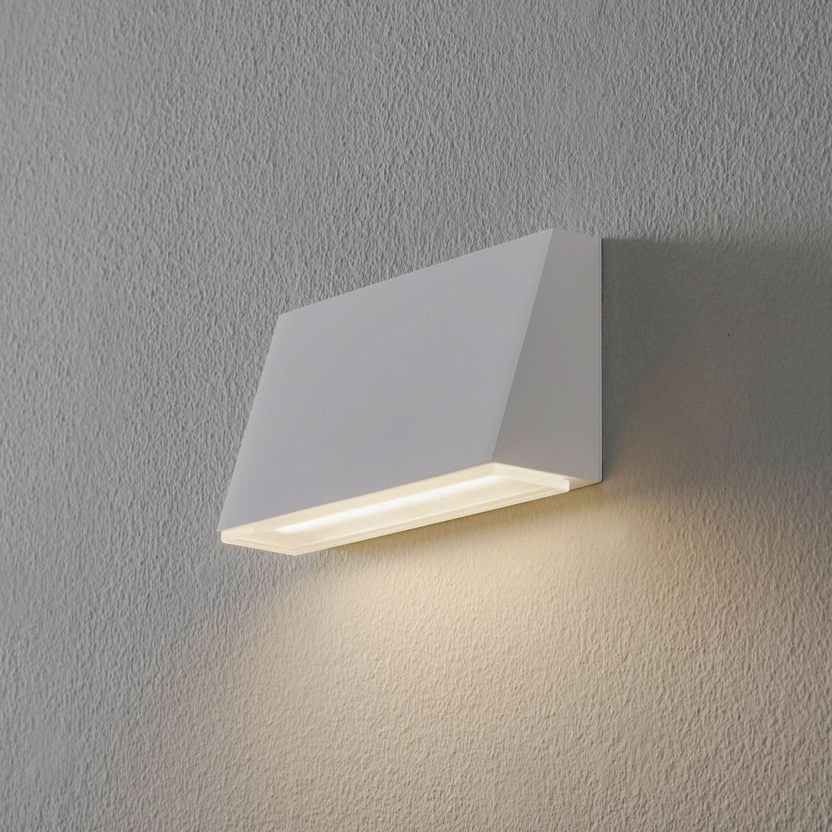 Applique murale LED 50071 en verre, blanc, hauteur 10 cm