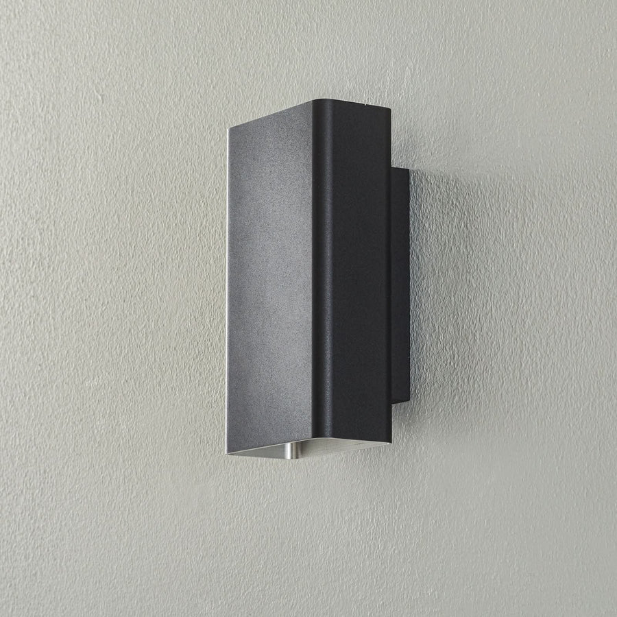 Applique murale LED Studio Line en aluminium, noir, hauteur 22 cm