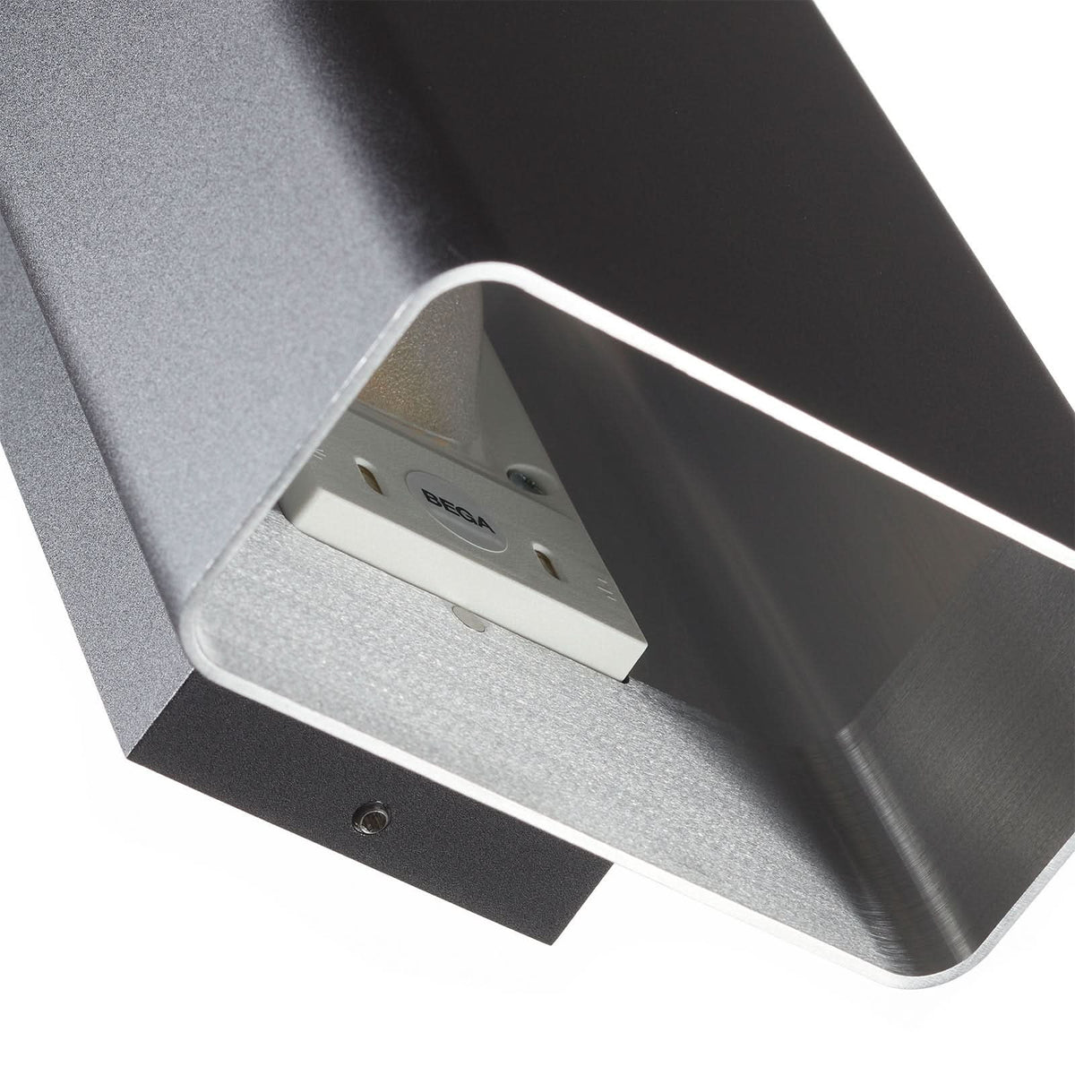 Applique murale LED Studio Line en aluminium, noir, hauteur 22 cm