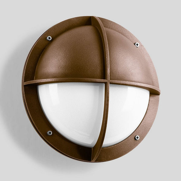 Applique d'extérieur LED 31050K3, bronze et blanc, Ø 26,5 cm, IP65