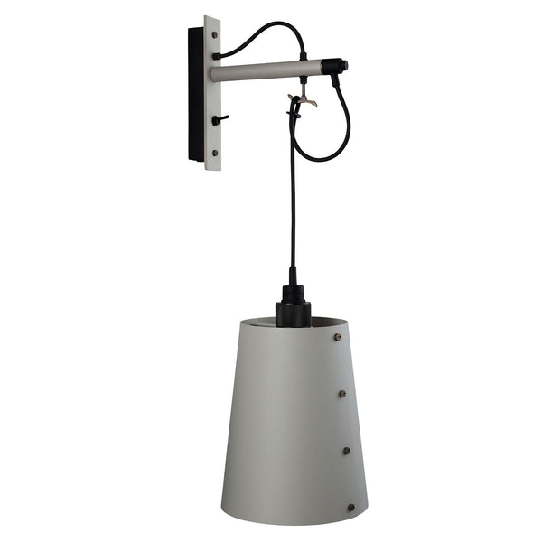 Applique murale Hooked Wall en acier, gris clair et bronze, 40 W, modèle 3