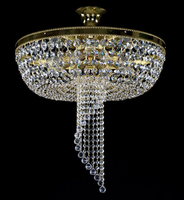 Suspension spirale en cristal L199CLN