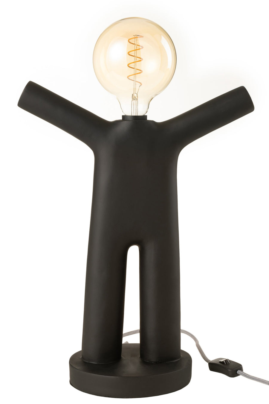 Lampe à poser P'tit Maurice en résine noire
