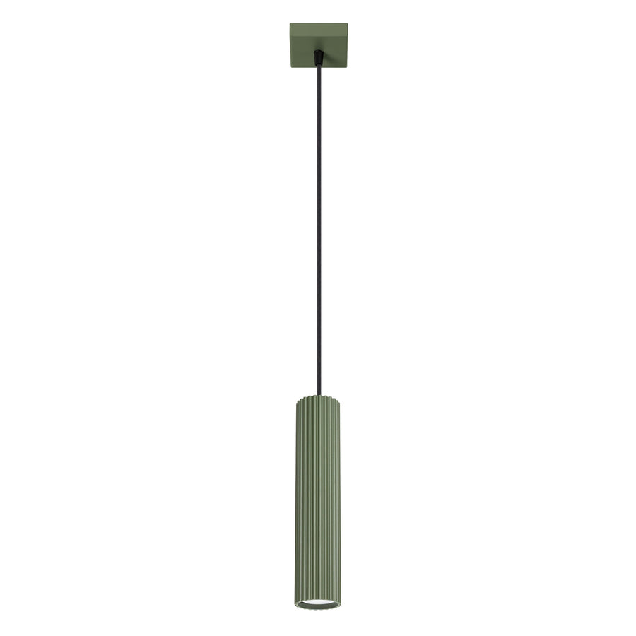 Lampe suspendue KARBON 1 Vert olive